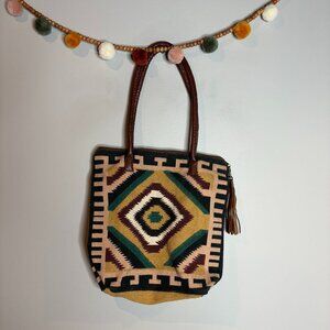 🔆 Pine Creek canvas tribal tote bag